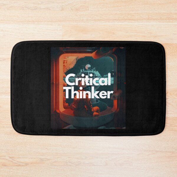 Item preview, Critical Thinker White on Black entrepreneur sci-fi, infrared lighting, Ultra-realistic, highly detailed designed and sold by EmprendeHoy.
