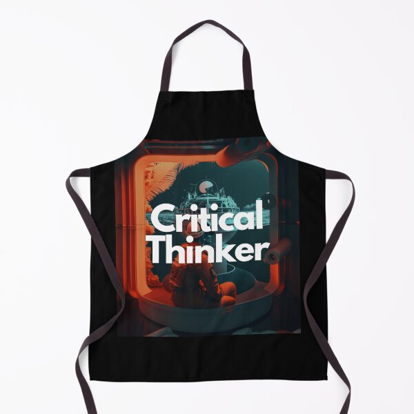 Item preview, Critical Thinker White on Black entrepreneur sci-fi, infrared lighting, Ultra-realistic, highly detailed designed and sold by EmprendeHoy.