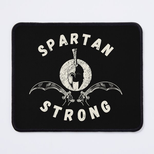 Item preview, Spartan strong design is characterized by a bold graphic of a Spartan warrior, highlighting their strength and fortitude designed and sold by awCurve.