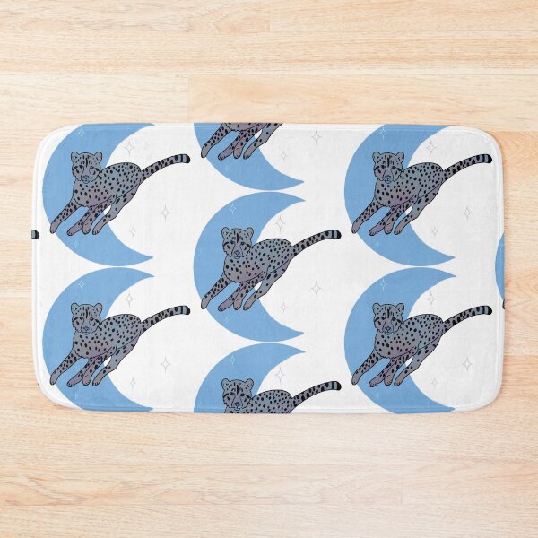 Item preview, Cheetah Crescent Moon - Blue designed and sold by bellamousse design co.