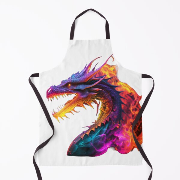 Item preview, Colourful and Wonderful Dragon on Fire designed and sold by GloriousArtSKD.