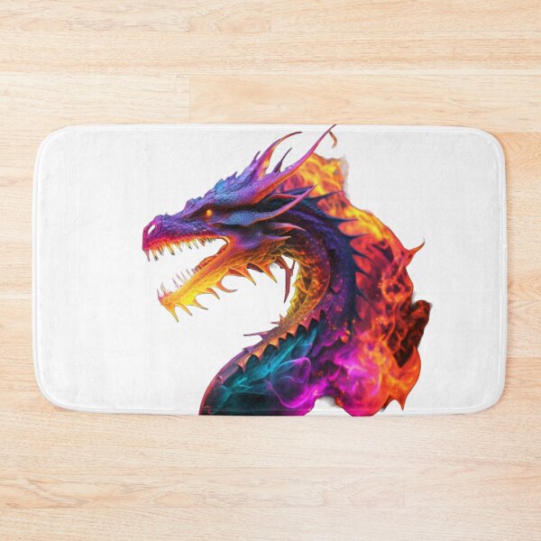 Item preview, Colourful and Wonderful Dragon on Fire designed and sold by GloriousArtSKD.