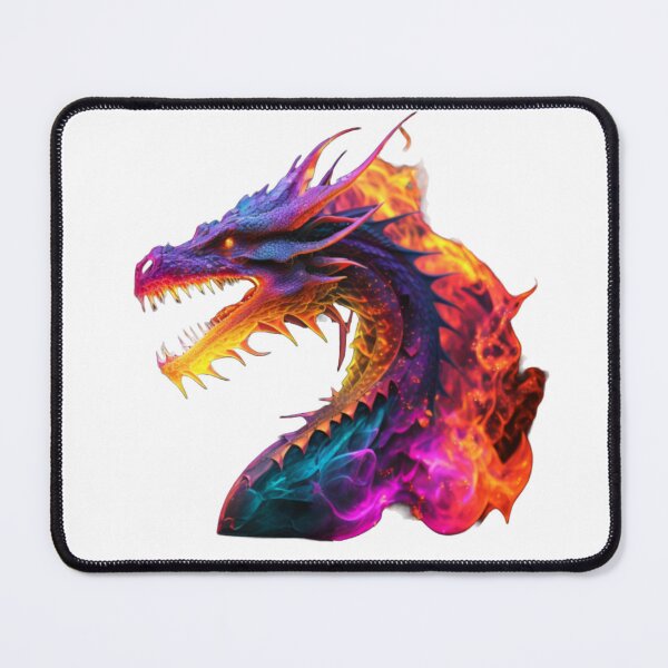 Item preview, Colourful and Wonderful Dragon on Fire designed and sold by GloriousArtSKD.