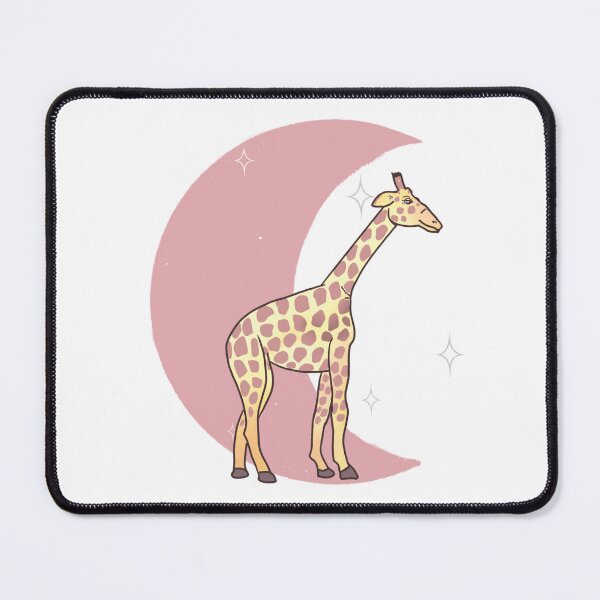 Item preview, Giraffe Crescent Moon - Rose designed and sold by bellamousse design co.