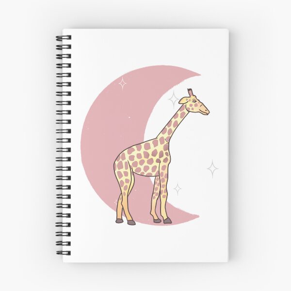 Item preview, Giraffe Crescent Moon - Rose designed and sold by bellamousse design co.
