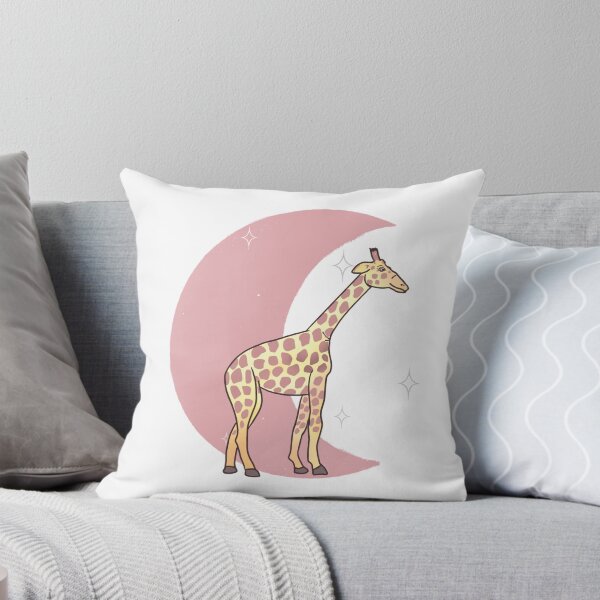 Item preview, Giraffe Crescent Moon - Rose designed and sold by bellamousse design co.