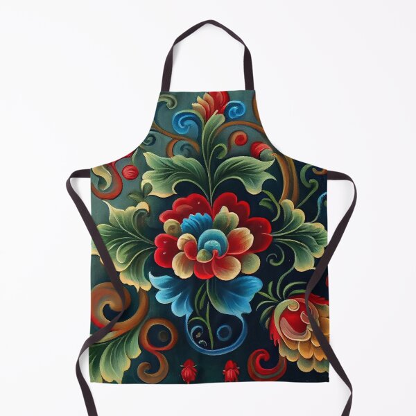 Item preview, Norwegian Rosemaling-Oil On Canvas #25 designed and sold by Gypsykiss.