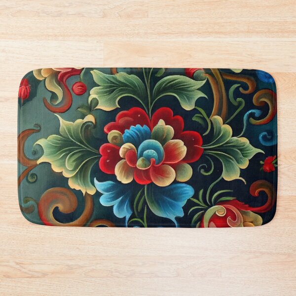 Item preview, Norwegian Rosemaling-Oil On Canvas #25 designed and sold by Gypsykiss.