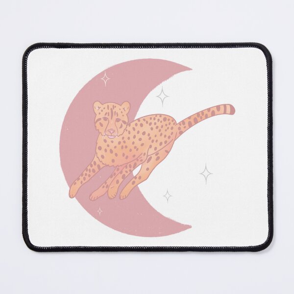 Item preview, Cheetah Crescent Moon - Rose designed and sold by bellamousse design co.