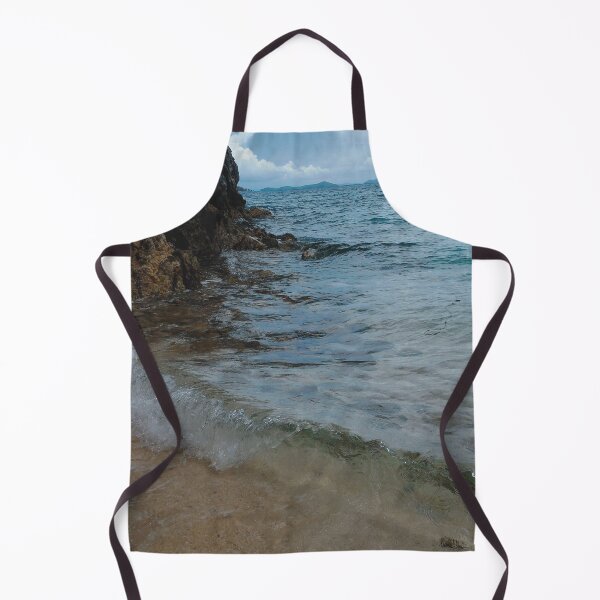 Item preview, Gentle Beach Wave and Rock Formations (large canvas) designed and sold by Bernsberry Illustrations.