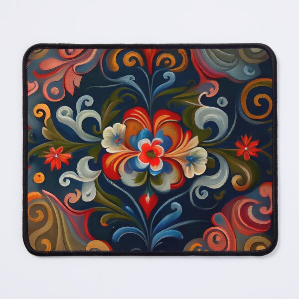 Item preview, Norwegian Rosemaling-Oil On Canvas #26 designed and sold by Gypsykiss.