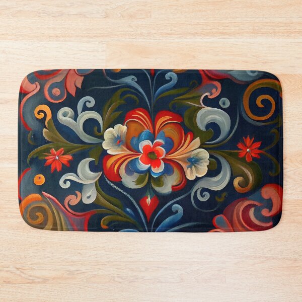 Item preview, Norwegian Rosemaling-Oil On Canvas #26 designed and sold by Gypsykiss.