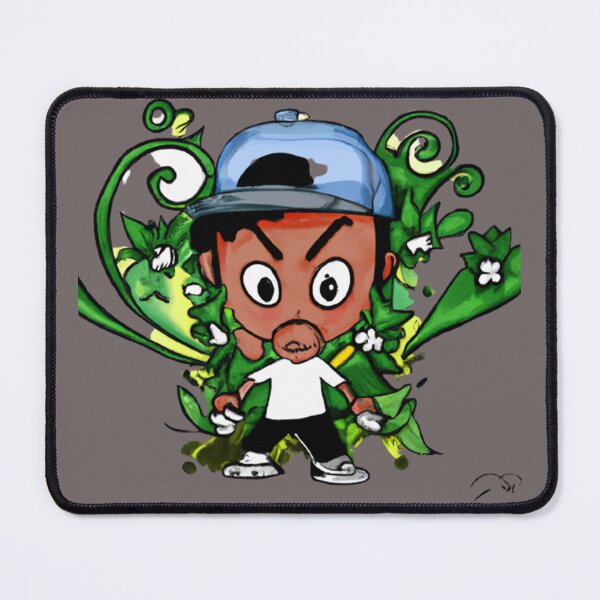 Item preview, a boy wearing a cap, with a flat brim, hip hop style. wide-eyed, flowers designed and sold by CSJ7.