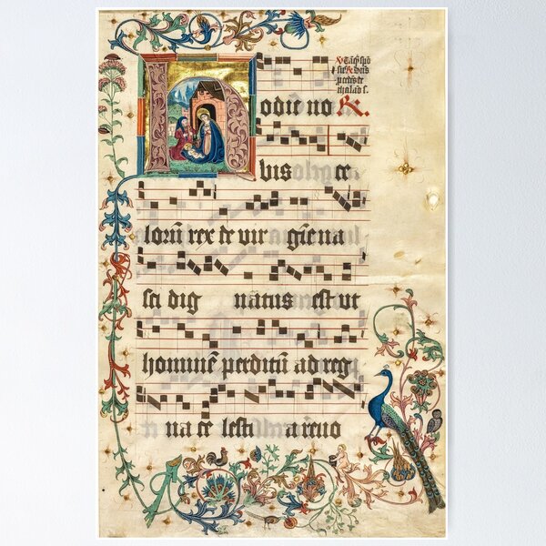 Item preview, Intricate Borders and Religious Art: An Illuminated Manuscript designed and sold by IlluminatedPage.