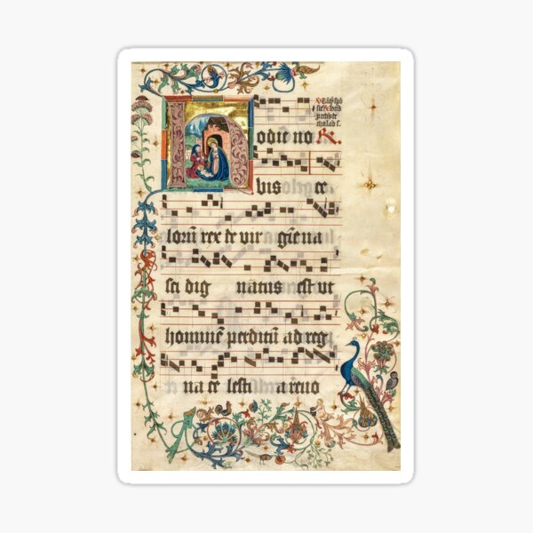 Item preview, Intricate Borders and Religious Art: An Illuminated Manuscript designed and sold by IlluminatedPage.