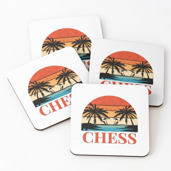 Item preview, Chess Retro Sunset - Board Game Checkmate Beach designed and sold by Digitalme Designs.
