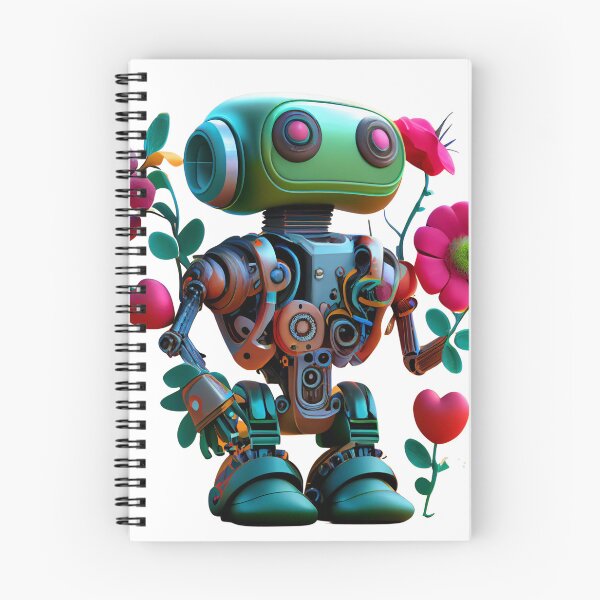 Aperçu de l'œuvre Robot floral créée et vendue par DigitalArtcapes.