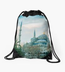 Blue Mosque, Sultan Ahmed Mosque, Istanbul, Turkey Drawstring Bag