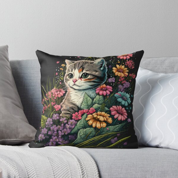 Aperçu de l'œuvre Chaton fleur mignon # 6 créée et vendue par quicksilversun.