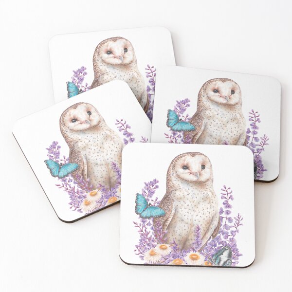 Item preview, Floral Australian Masked Owl designed and sold by Kayla Reay.