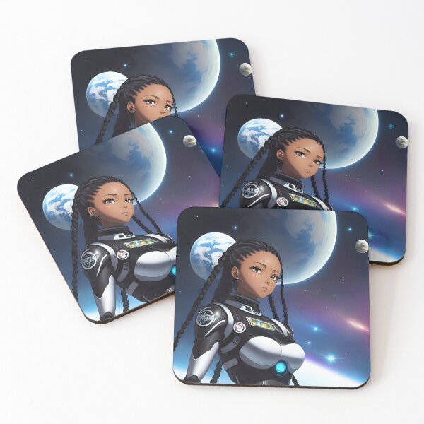 Item preview, Space Patrol | Black Anime Girl designed and sold by blackanimemecca.