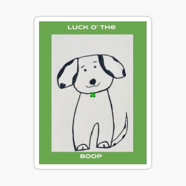 Luck O' The Boop Sticker