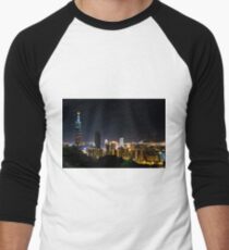 Taipei at night, Taiwan Baseball ¾ Sleeve T-Shirt