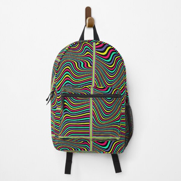 Item preview, OPTICAL ILLUSION : Colorful Psychedelic Abstract Collage Print designed and sold by posterbobs.
