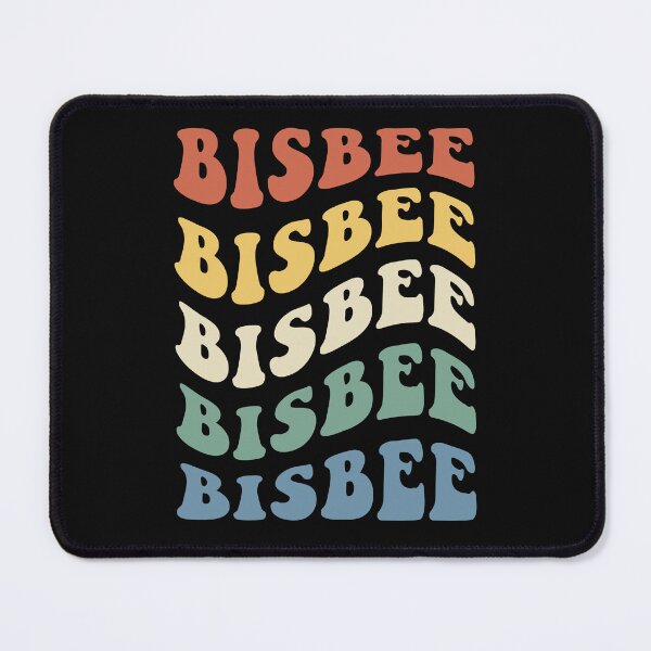Item preview, Retro Vintage Bisbee Hippie Wavy Text Vacation Souvenir designed and sold by Delightfully Cynical.