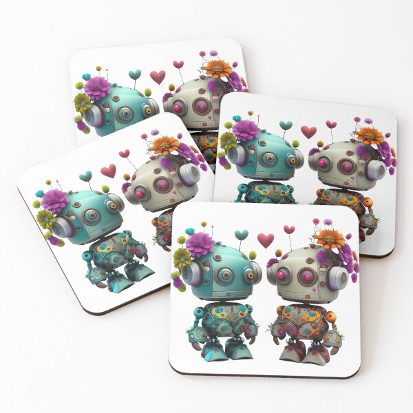 Item preview, Robot Couple designed and sold by DigitalArtcapes.