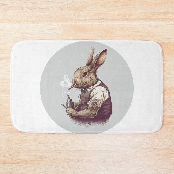 Item preview, Tattooed Rabbit Enjoys a Break designed and sold by TheLazyCryptid.