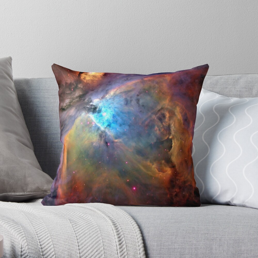 Orion Nebula Space Galaxy, RBSSG Throw Pillow