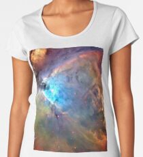 Orionnebel Weltraum Galaxie Premium Rundhals-Shirt