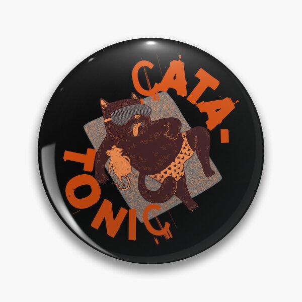 Item preview, Retro Catatonic Cat designed and sold by my-green-gecko.