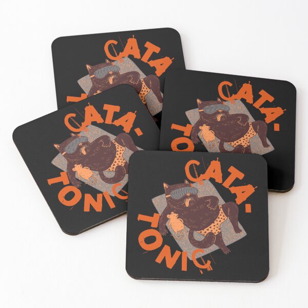 Item preview, Retro Catatonic Cat designed and sold by my-green-gecko.