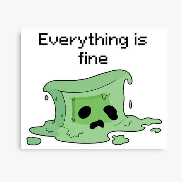 Minecraft Slime Boi Art Print for Sale by LuckyPop