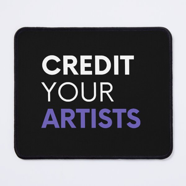 Item preview, Credit Your Artists designed and sold by CreatorsPlight.