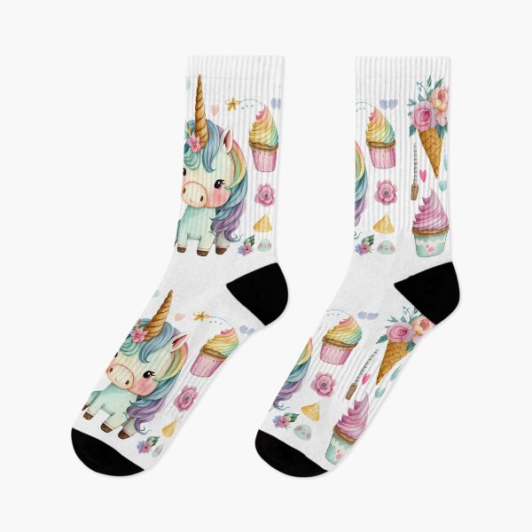 Item preview, Cute pastel rainbow baby unicorn in watercolor designed and sold by MagicStrawberry.