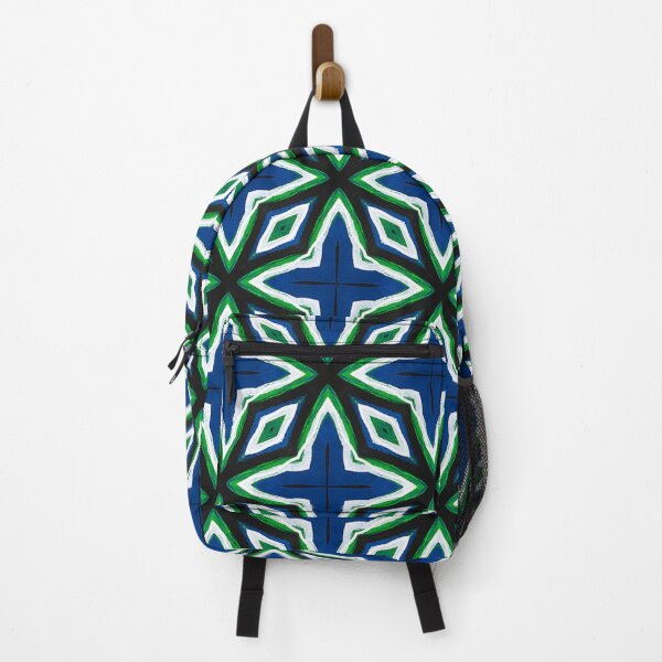 Item preview, Star Pattern 1, Green, Blue, Black designed and sold by Joelle Burnette.