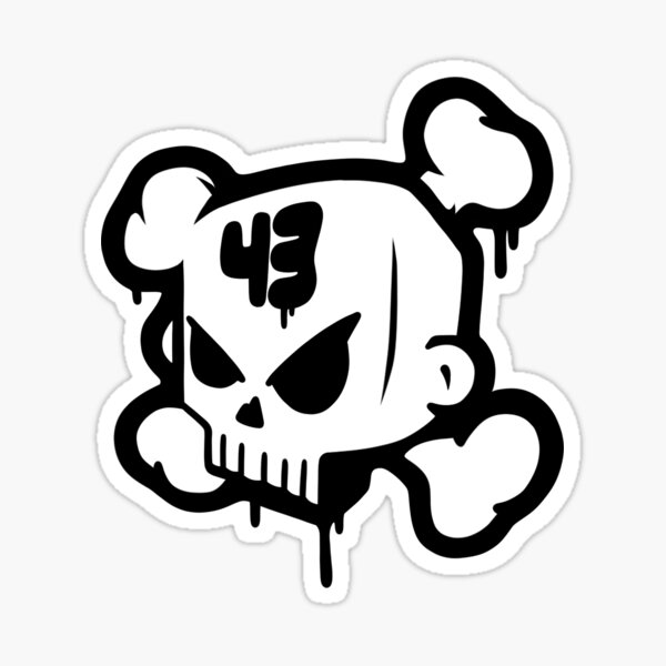 Item preview, Ken Block 43 Black Skull  designed and sold by Kblockcreations.