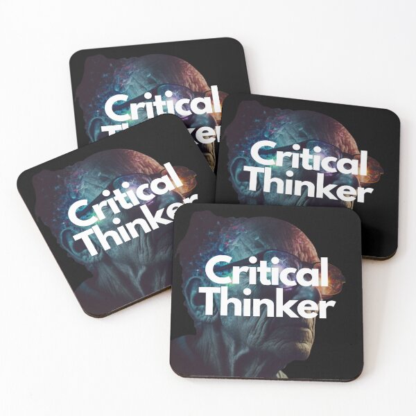 Item preview, Critical Thinker White on Black entrepreneur Alluring, Dark Fantasy, Flexography, GoPro view designed and sold by EmprendeHoy.