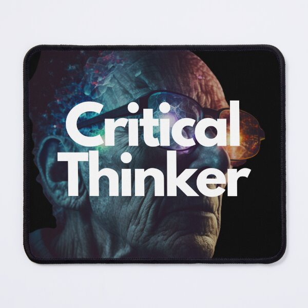 Item preview, Critical Thinker White on Black entrepreneur Alluring, Dark Fantasy, Flexography, GoPro view designed and sold by EmprendeHoy.