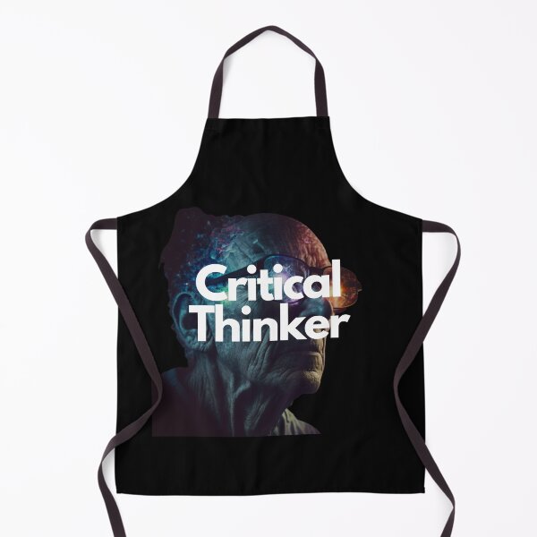 Item preview, Critical Thinker White on Black entrepreneur Alluring, Dark Fantasy, Flexography, GoPro view designed and sold by EmprendeHoy.