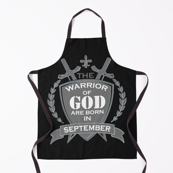Aperçu de l'œuvre Le guerrier de dieu est né en septembre - A Christian Design créée et vendue par berea.cl.