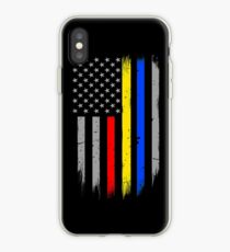 Polizei Feuer Dispatcher Flagge iPhone-Hülle & Cover