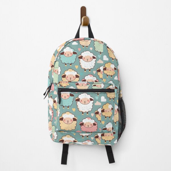Item preview, Cute pattern of colorful sheeps designed and sold by CutePatternsRB.