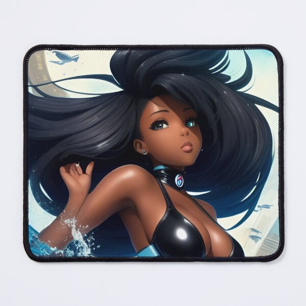 Item preview, Swimming In Your Skin Again | Black Anime Girl designed and sold by blackanimemecca.