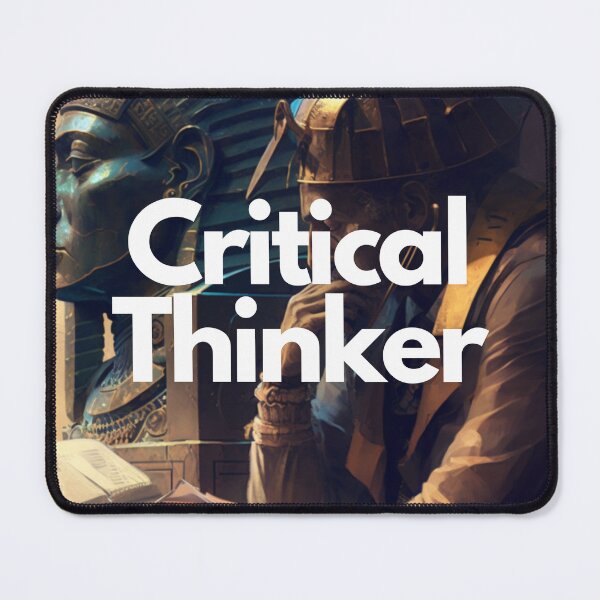 Item preview, Critical Thinker White on Black entrepreneur gloomy, Ancient Egypt, Golden Age of Detective Fiction designed and sold by EmprendeHoy.