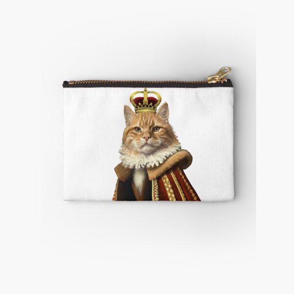 Item preview, Cat Wearing a Medieval Robe and Royal Crown in Renaissance Portrait Digital Art  designed and sold by SourBunnyshop.