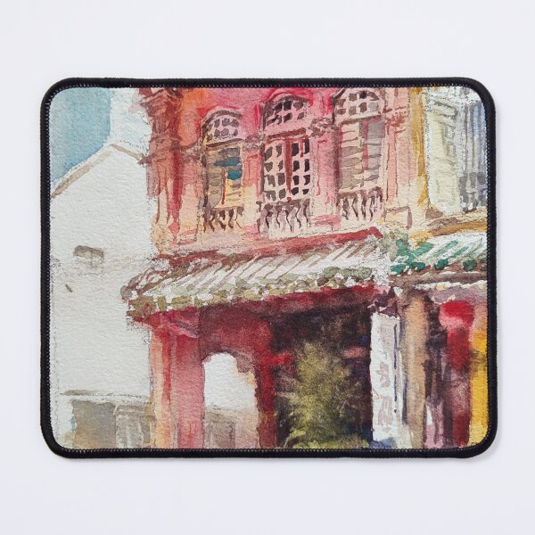 Item preview, Colorful Shophouse cafes, Emerald Hill, Singapore designed and sold by Almondtree.